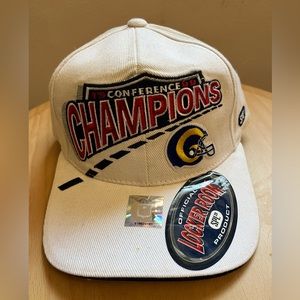 Vintage Rams 1999 Conference Champions SPL Hat Cap Velcro Adjustable NWT